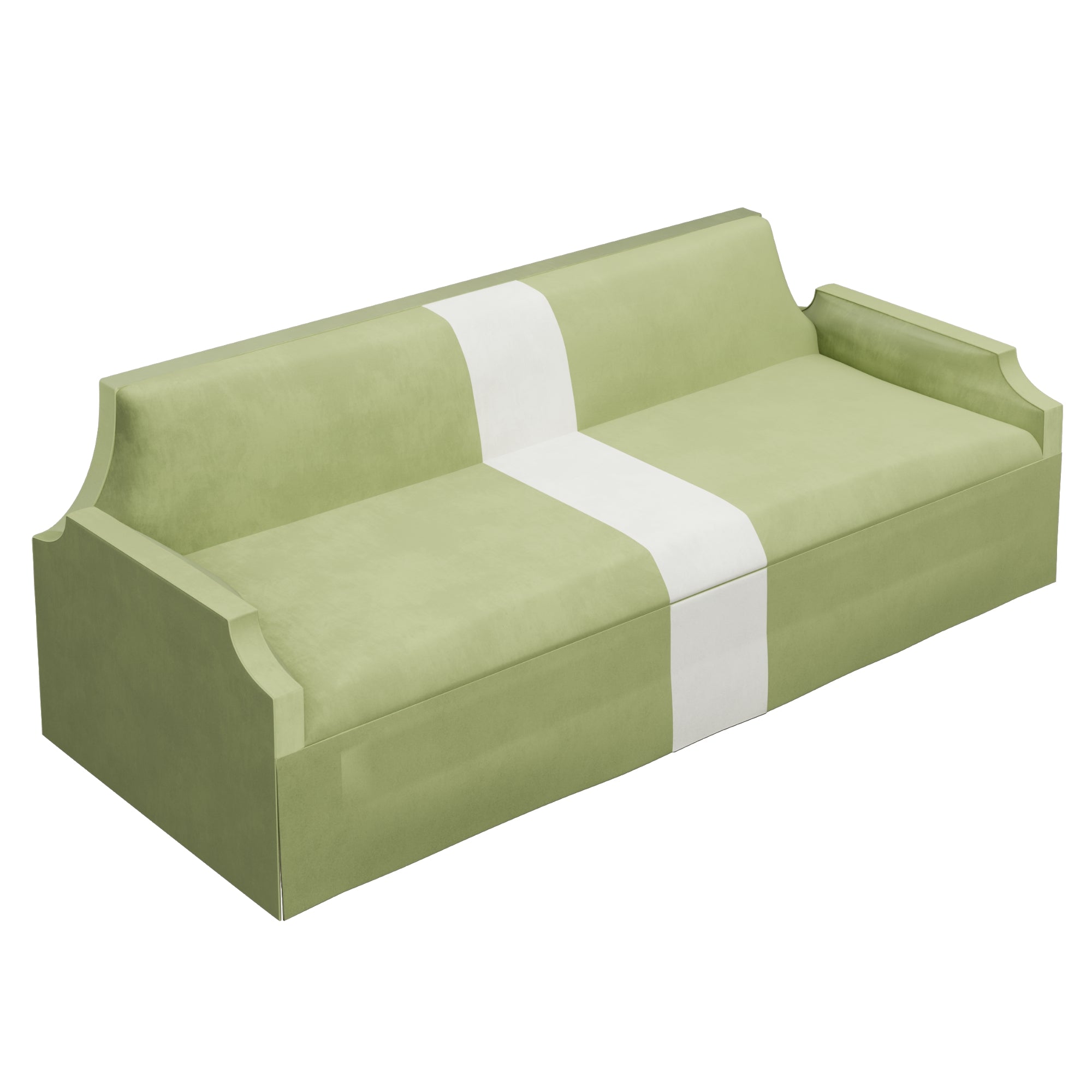 #color_chartreuse-velvet-with-snow-white-velvet-stripe