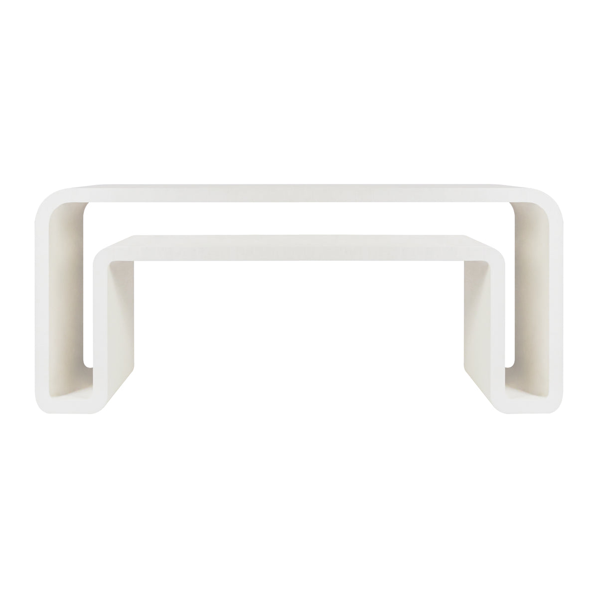 Olivia Console Curved TwoTier Console Table Scout Design Studio