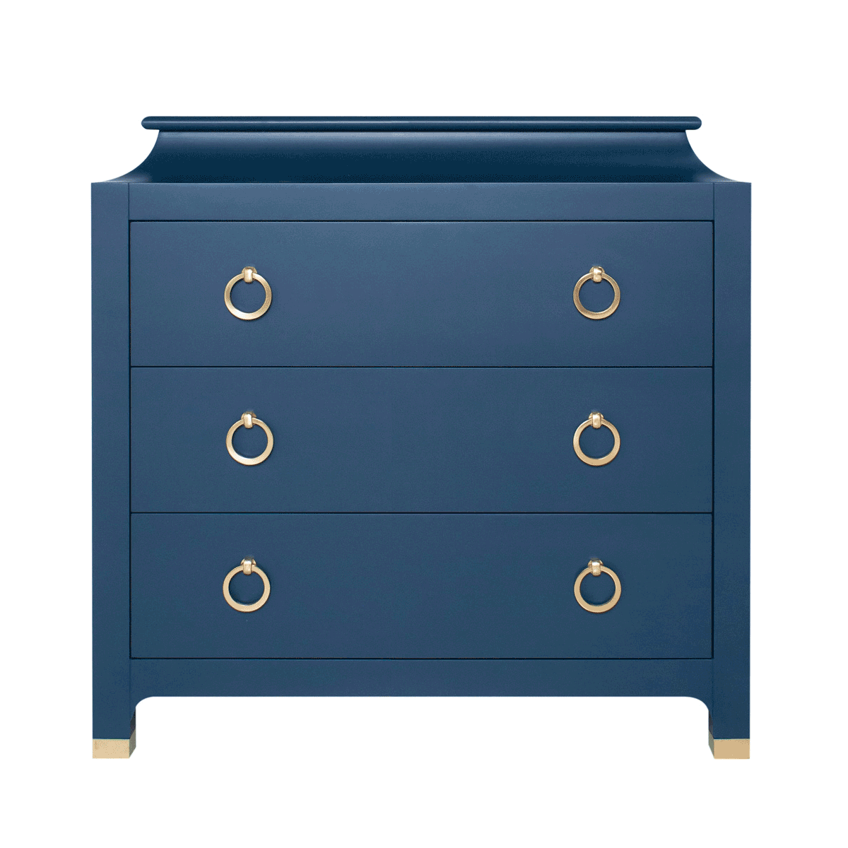 Midcentury Navy Nightstand
