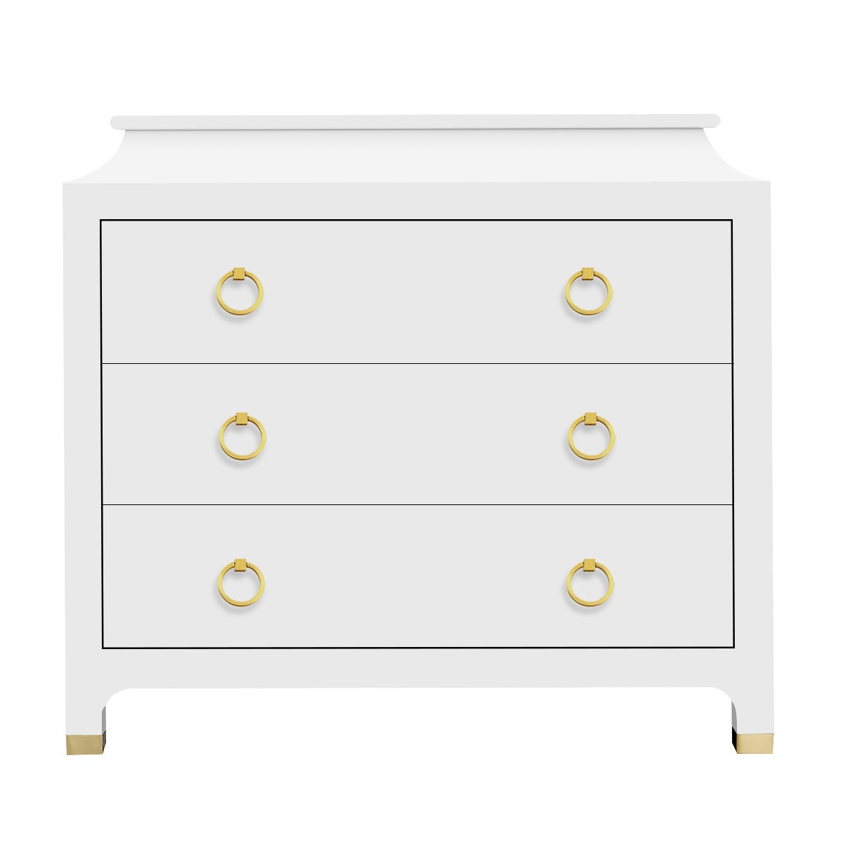 Modern White Nightstand
