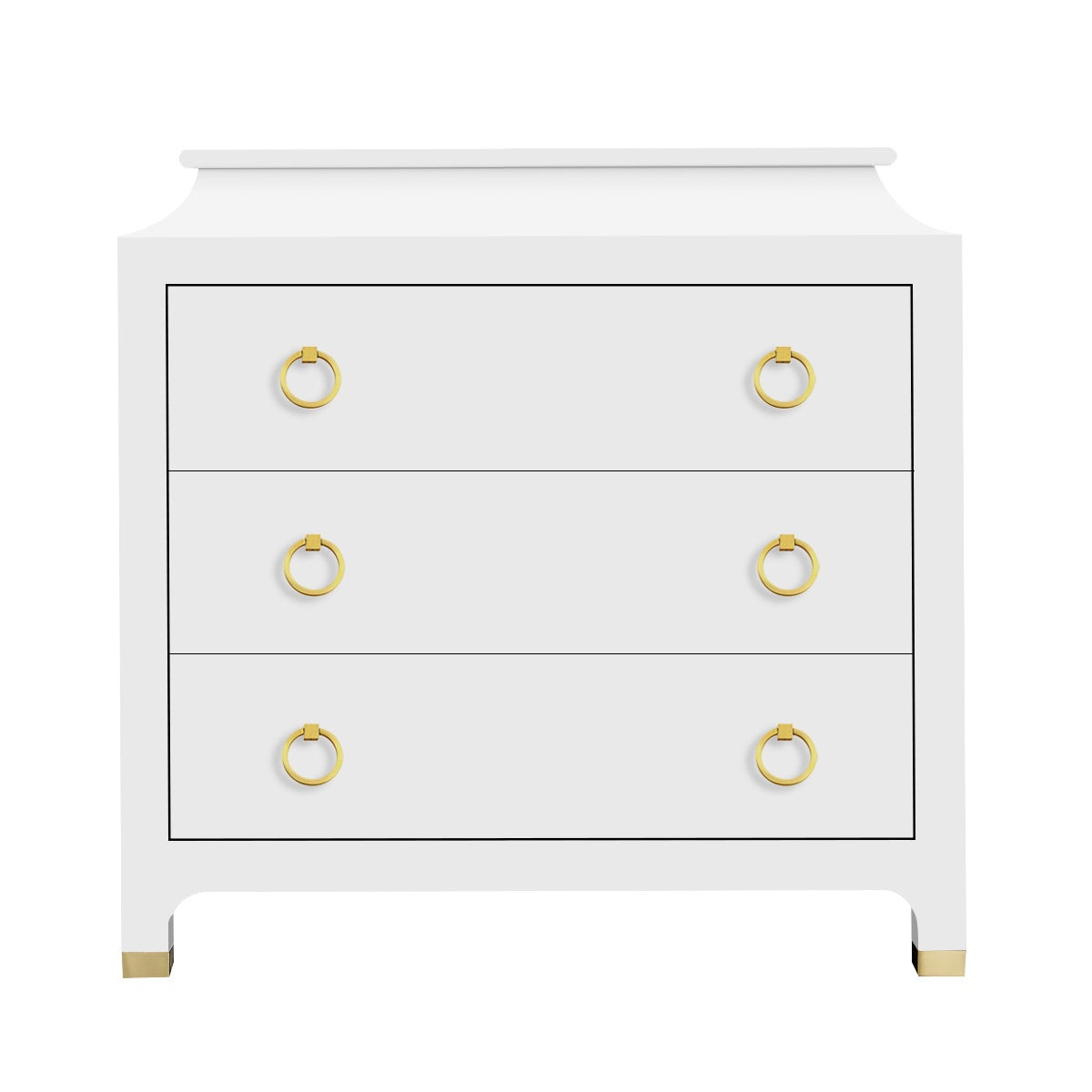 Modern White Nightstand