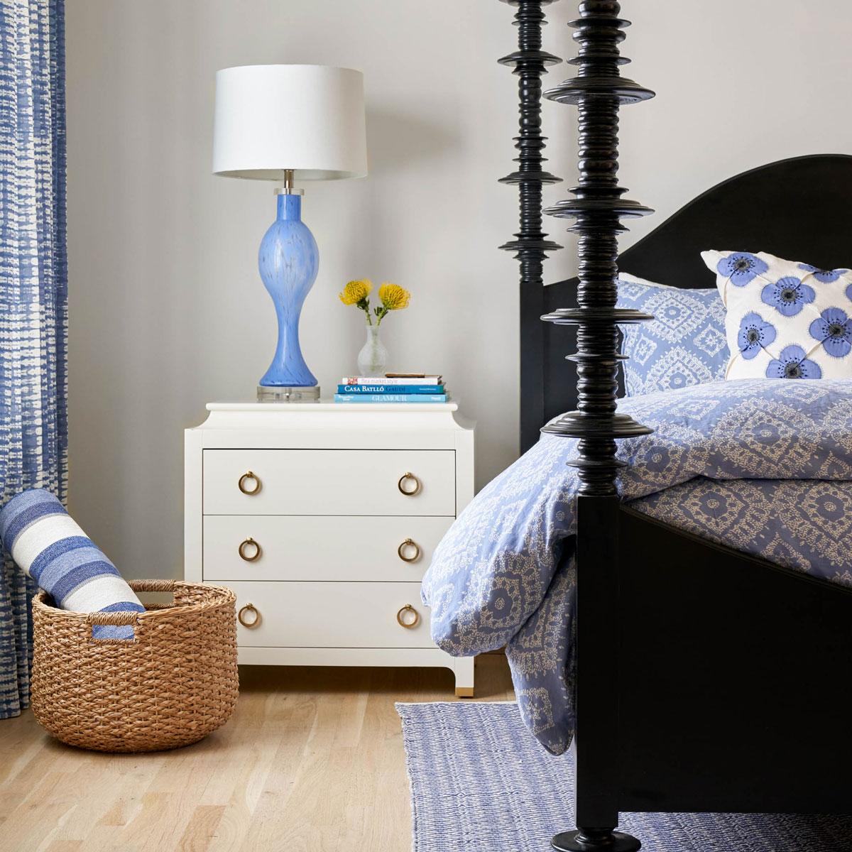 Midcentury White Nightstand