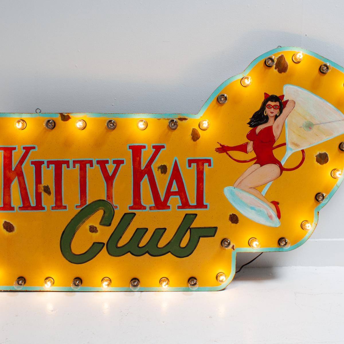 Kitty Kat Club Sign | Unique Wall Decor – Scout Design Studio