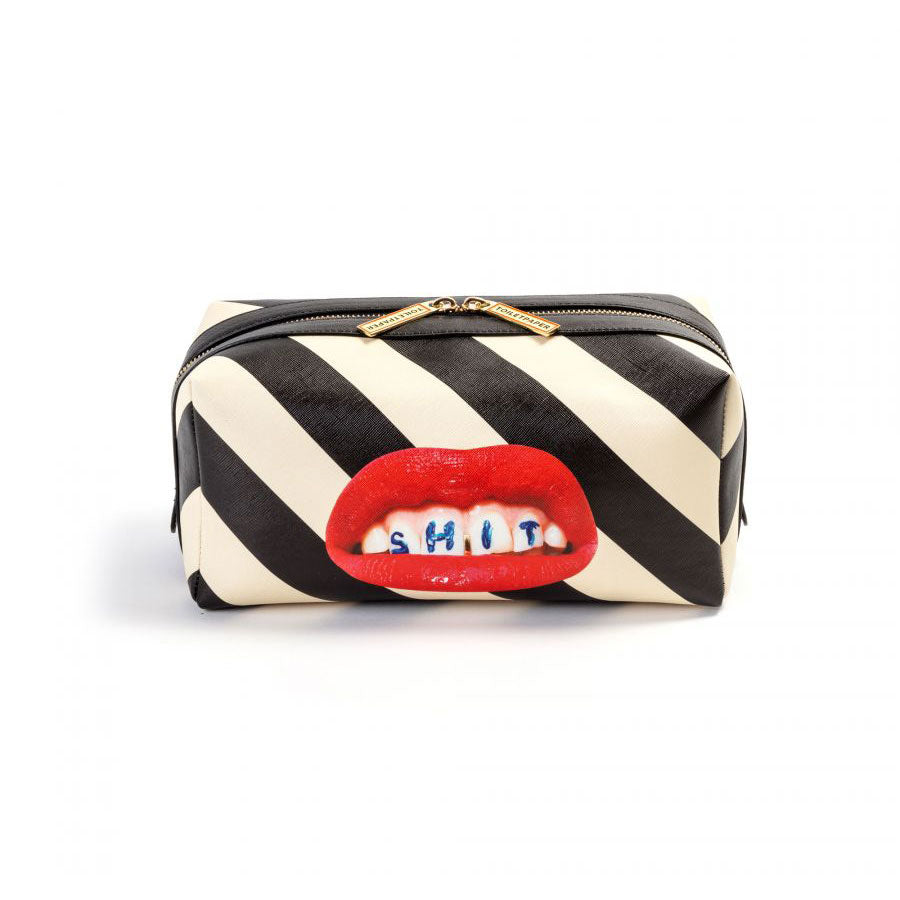 Toiletpaper Wash Bag - Stripes Shit by Seletti | Unique Apparel