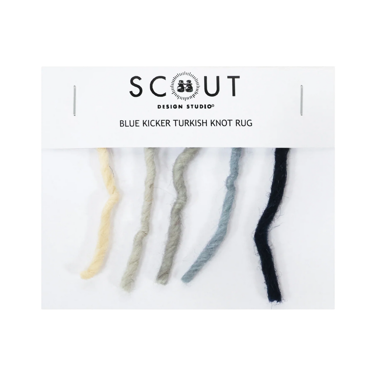 Blue Kicker Rug Thread Sample | Hand-Knotted Rug Sample – Scout Design ...