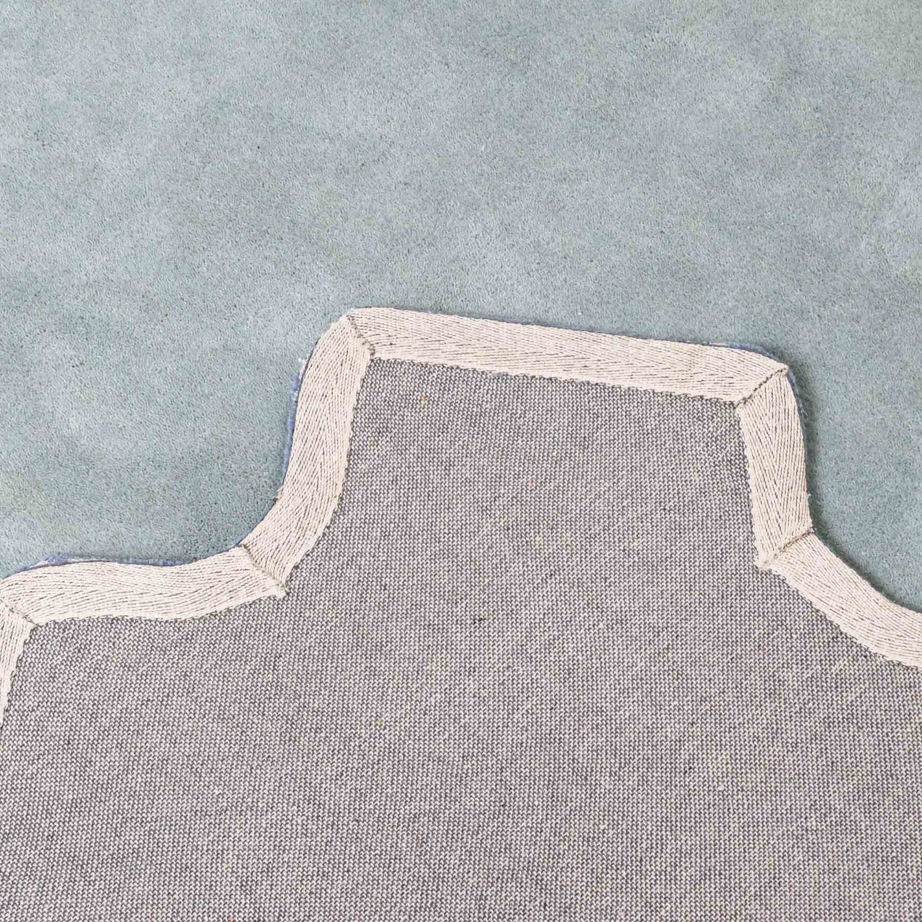 Andrews Ice Blue Tufted Rug | Blue Geometric Rug – Scout Design Studio