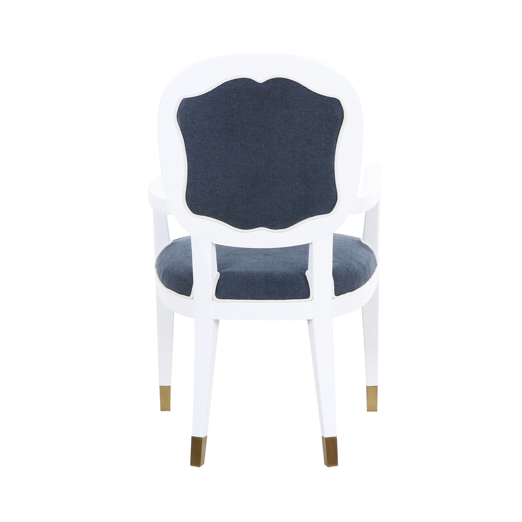 Carlyle Hostess Dining Chair in Blue Tweed – Scout Design Studio
