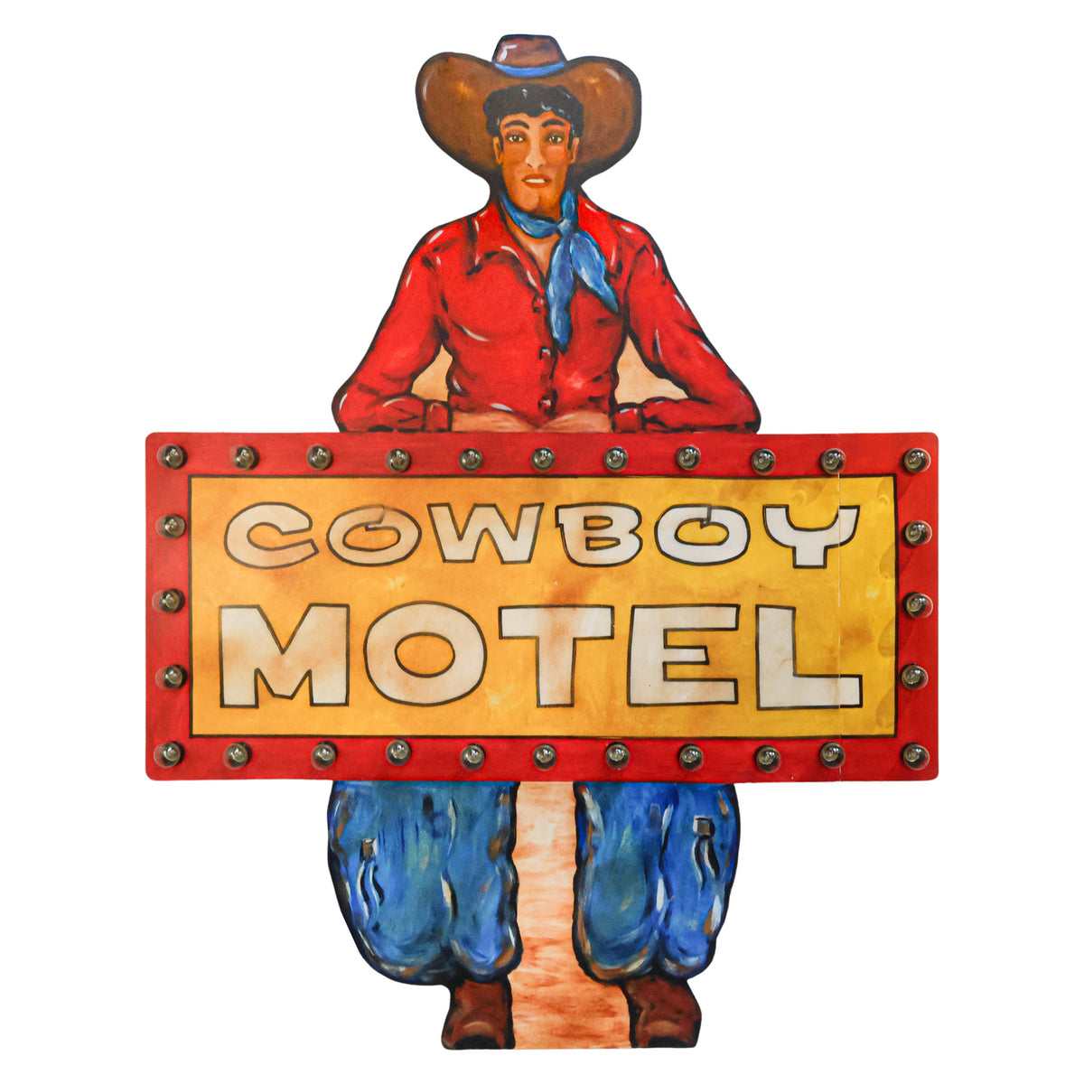 Cowbit Sign Cowboy Motel Sign | Western Light Up Sign – Scout Design Studio