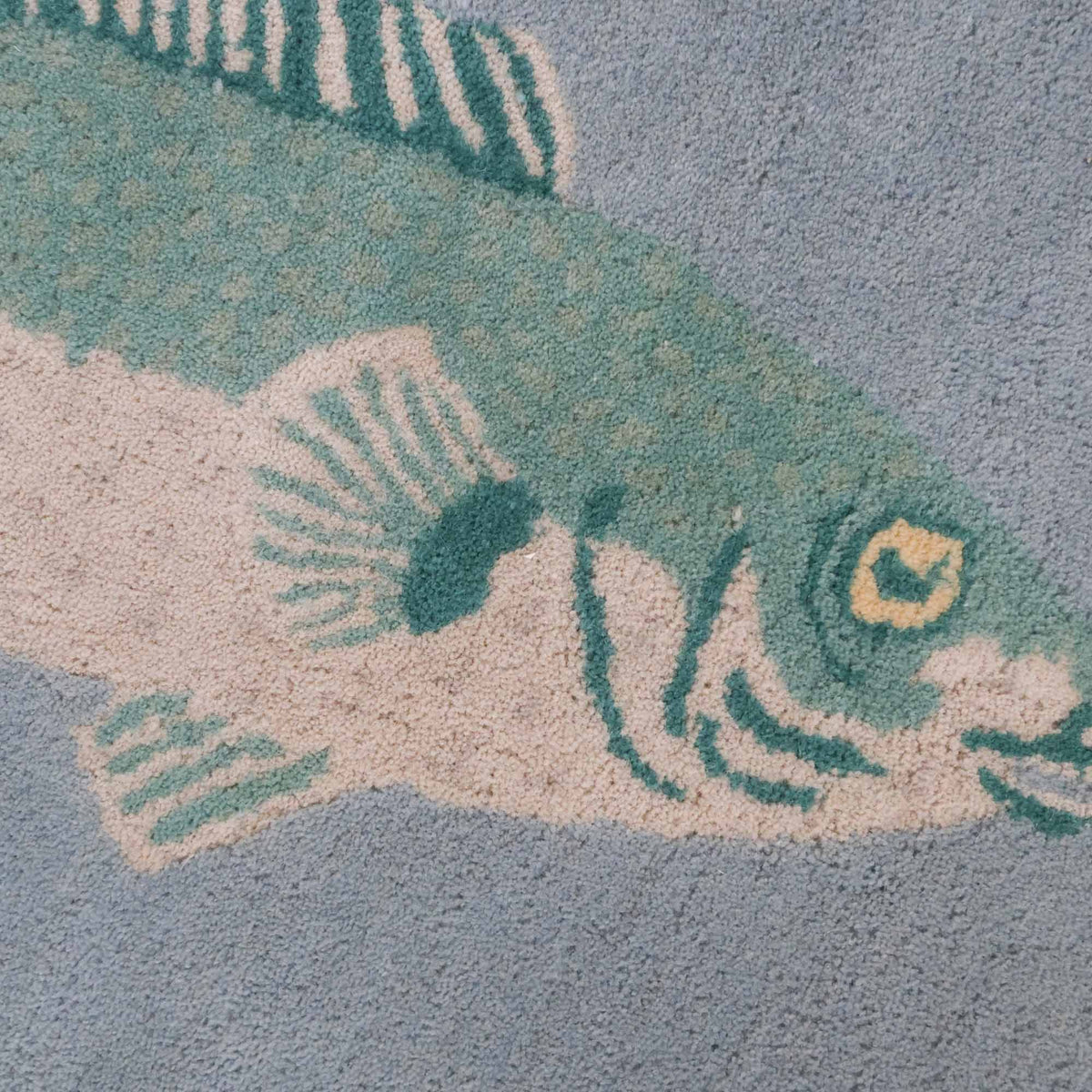 Harris Tufted Mat in Tide Blue | Fish Tufted Rug – Scout Design Studio