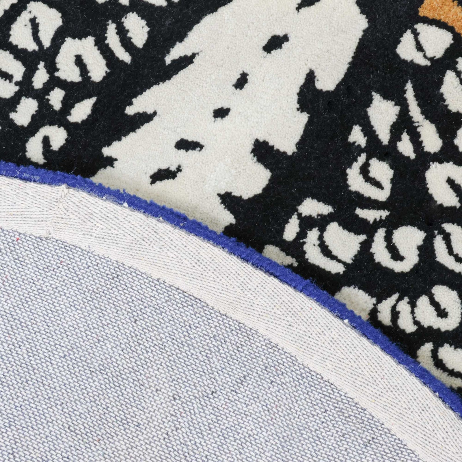 Little Fancy Circle Tufted Rug | Custom Tufted Blue Rug – Scout Design ...