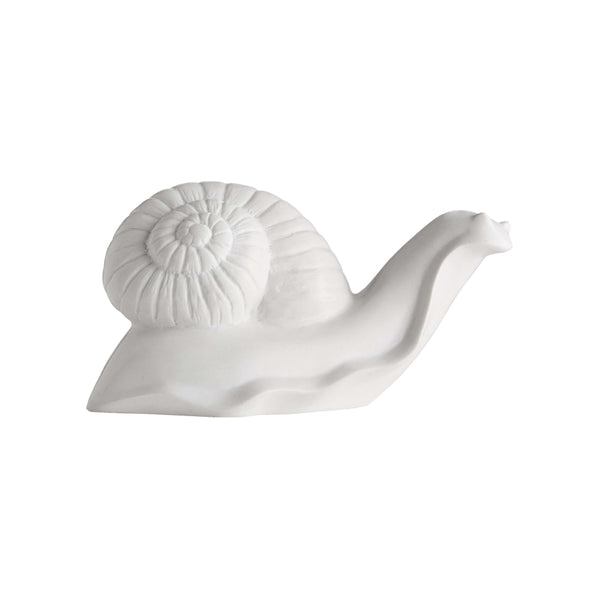 Statuette D'escargot De Mer Simulé – Ornement De Collection En Polypropylène, 9.5x9cm, Bleu Et Blanc, Lot De 2