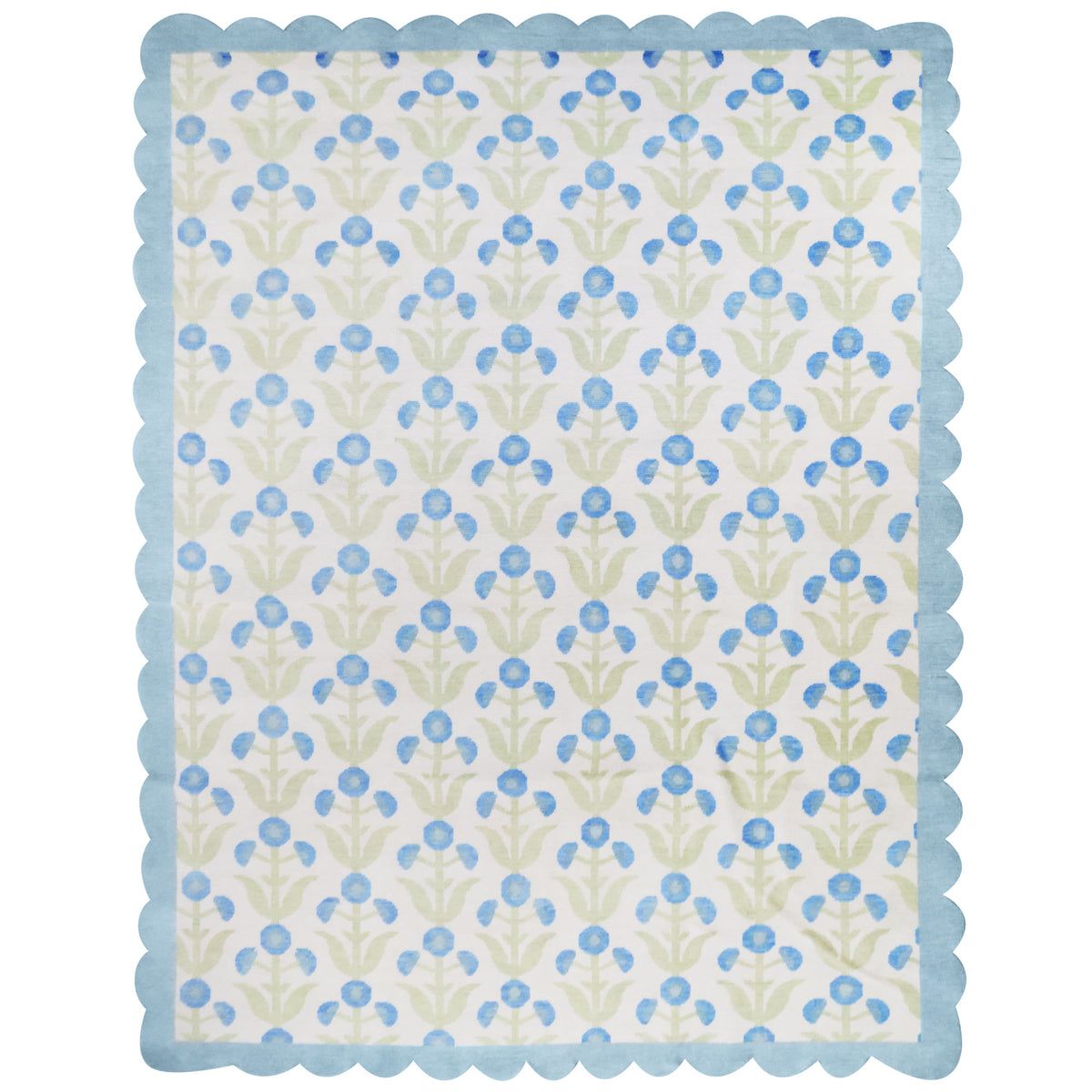 Margaret Blue Turkish Knot Rug – Scout Design Studio