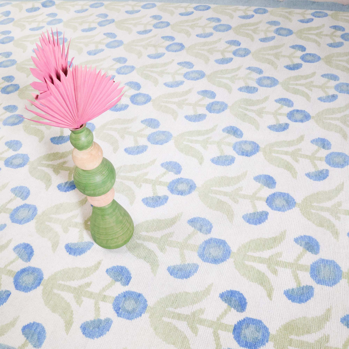 Margaret Blue Turkish Knot Rug – Scout Design Studio