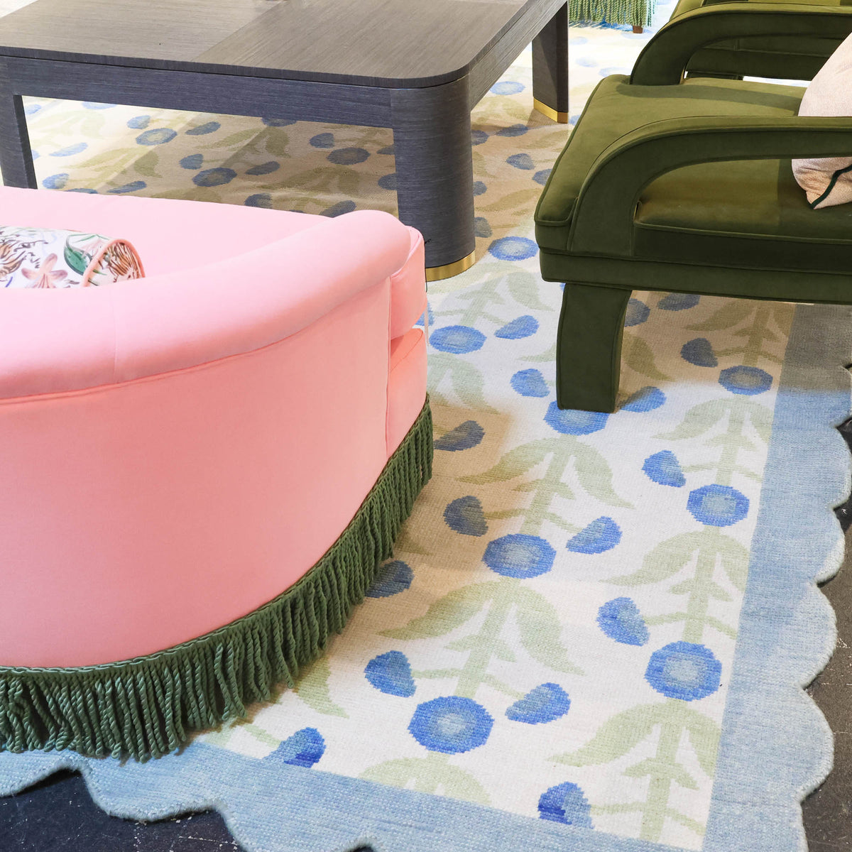 Margaret Blue Turkish Knot Rug – Scout Design Studio