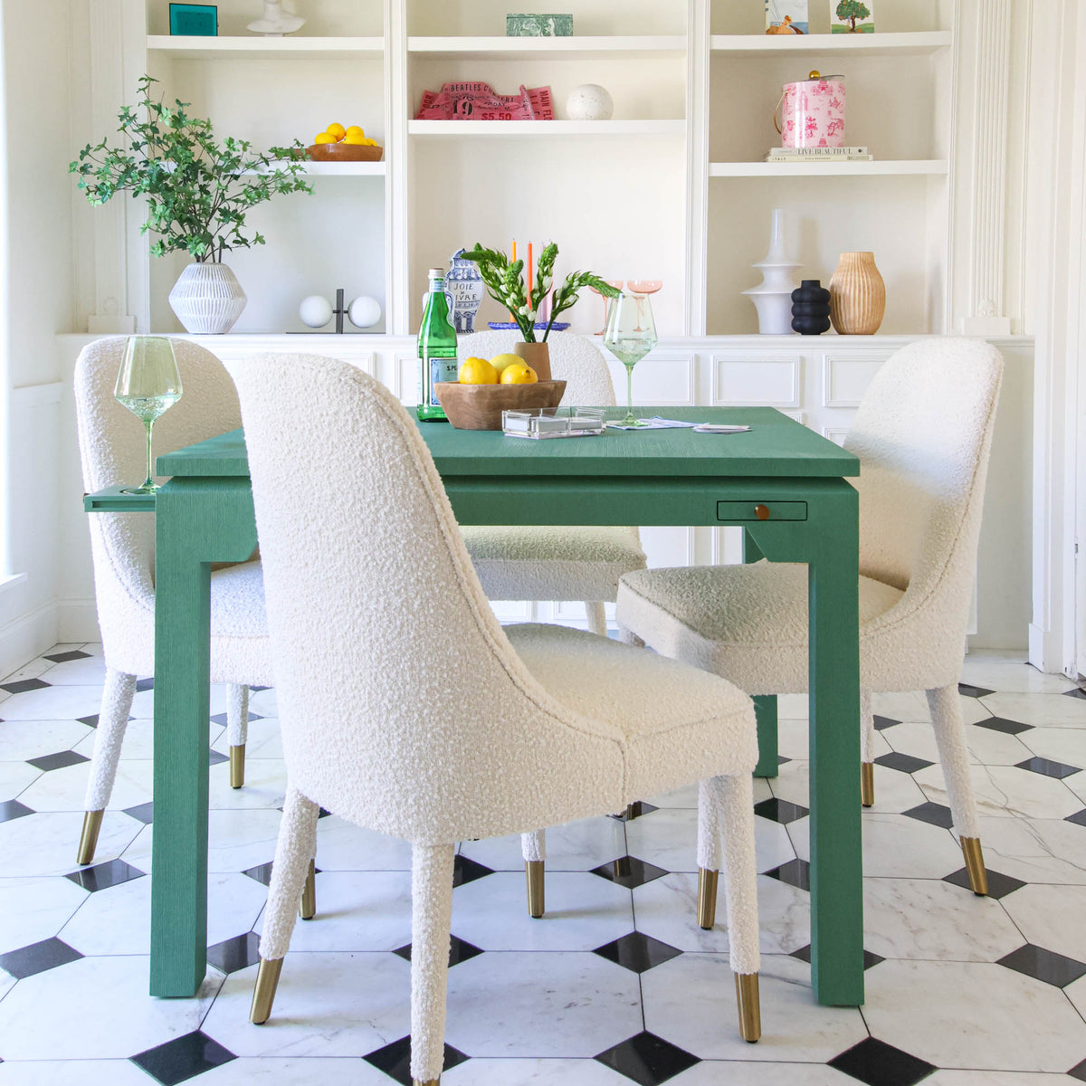 Pass the Rose Game Table | Grasscloth Game Table – Scout Design Studio