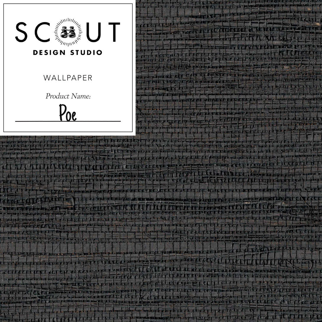 Poe Hemp Grasscloth Sample | Finish Sample – Scout Design Studio