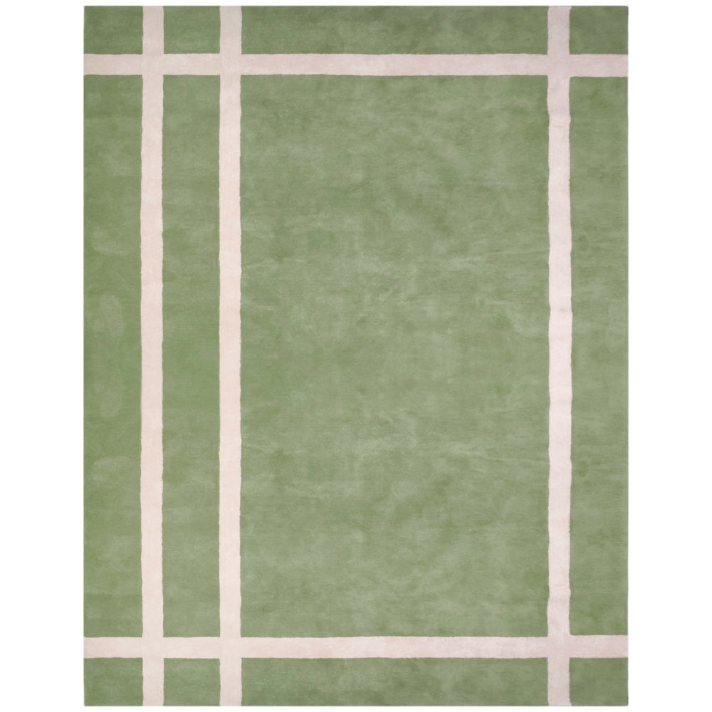 Rope 'Em Green Tufted Rug | Geometric Green Tufted Rug – Scout Design ...