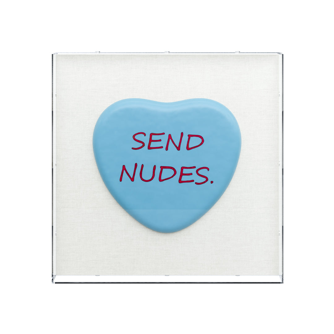 Cheeky Sweetheart Series - Send Nudes | 3D Conversation Heart Art – Scout  Design Studio