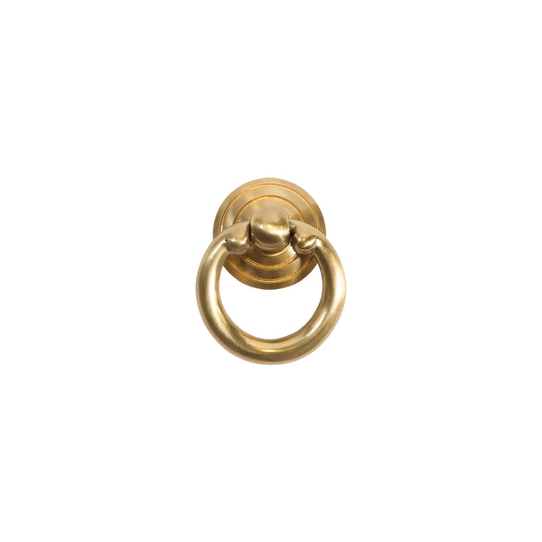 Brass Ring Style Finger Pull | Genuine Hardware | Gerstner