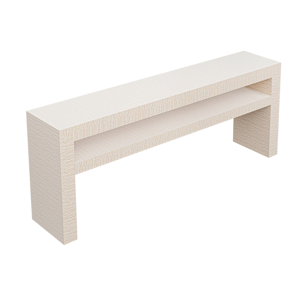 Photo inspiration: Custom Tiered Foraging Bridge Console Reference: Custom Tiered Savannah Console Table