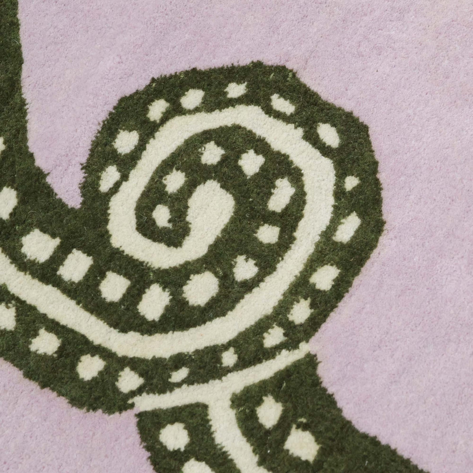 Viper Lilac Tufted Knot Rug | Lavender Snake Rug – Scout Design Studio