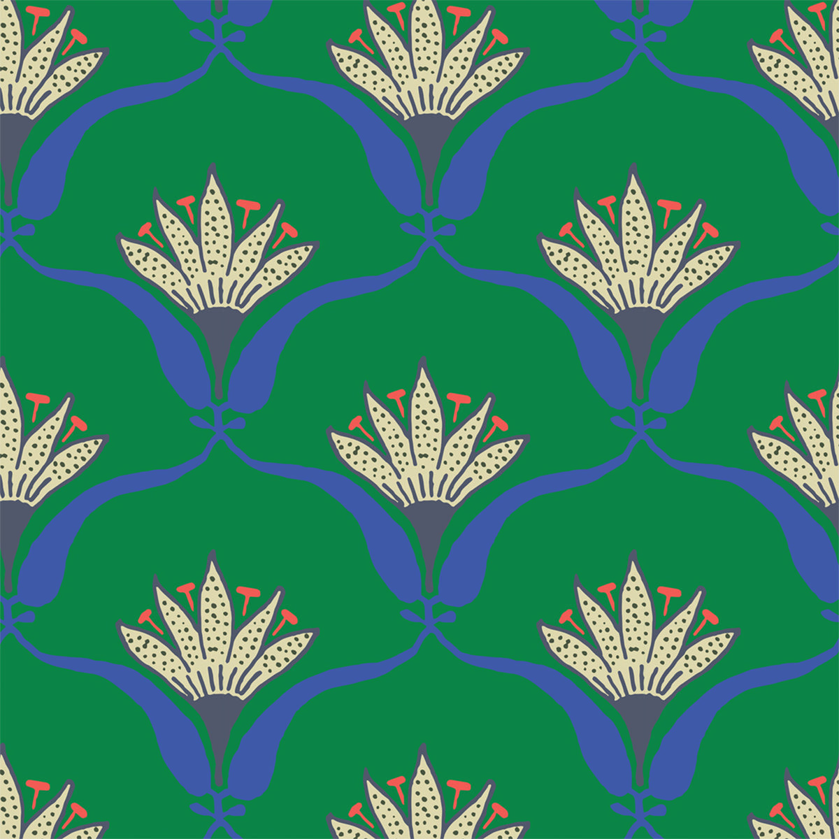 Wallflower Wallpaper - Jade | Pattern Wallpaper – Scout Design Studio