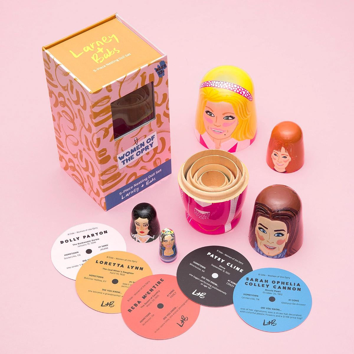 dolls countryページ【3点セット】 Women of Country Wooden Nesting Doll Set | Unique Decor – Scout