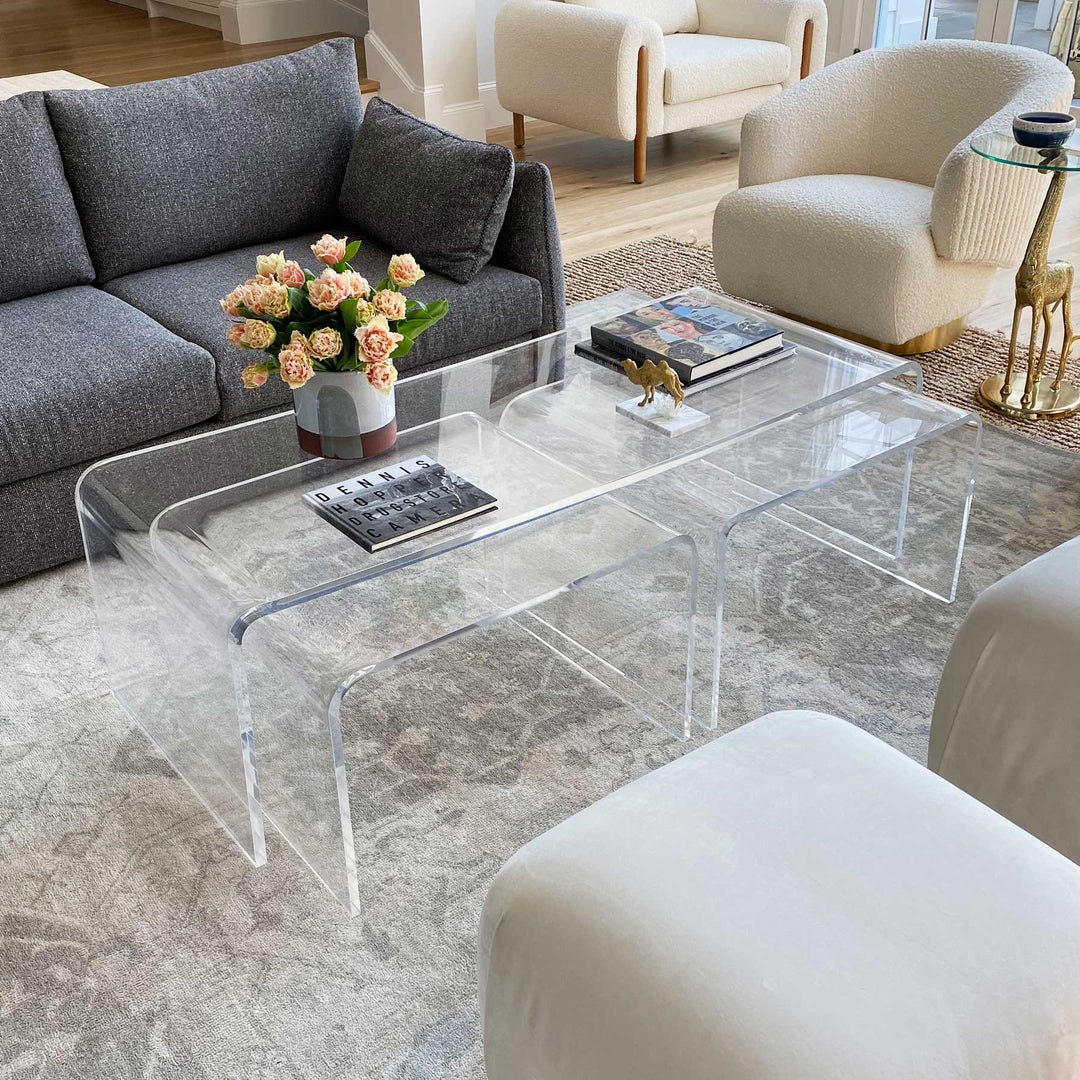 Table 1080 Clear Acrylic Coffee Table Acrylic Coffee Table, 44