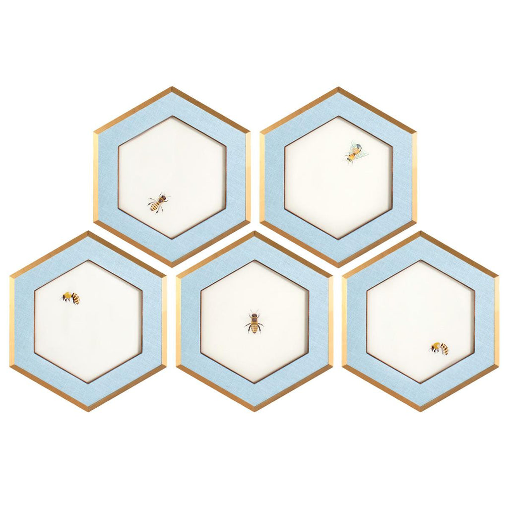 Bumble Bee Hexagon – Art Scout | 5 Unique Set Wall Decor of Studio - Design