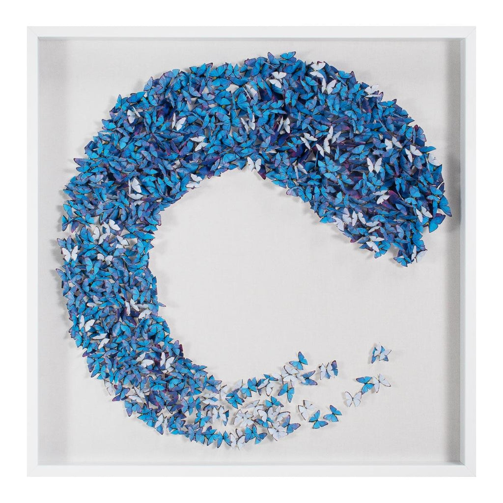 Butterfly Swarm - Blue Ombre  3D Wall Art – Scout Design Studio