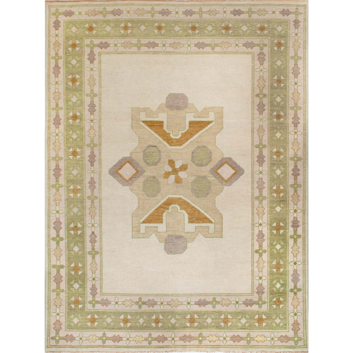 Celeste Olive Turkish Knot Rug | Modern Neutral Tribal Rug – Scout ...