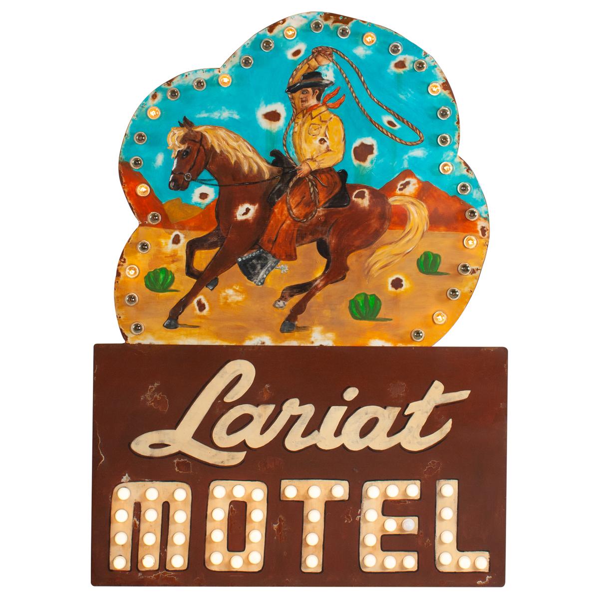 Lariat Hotel Sign | Vintage Wall Art – Scout Design Studio