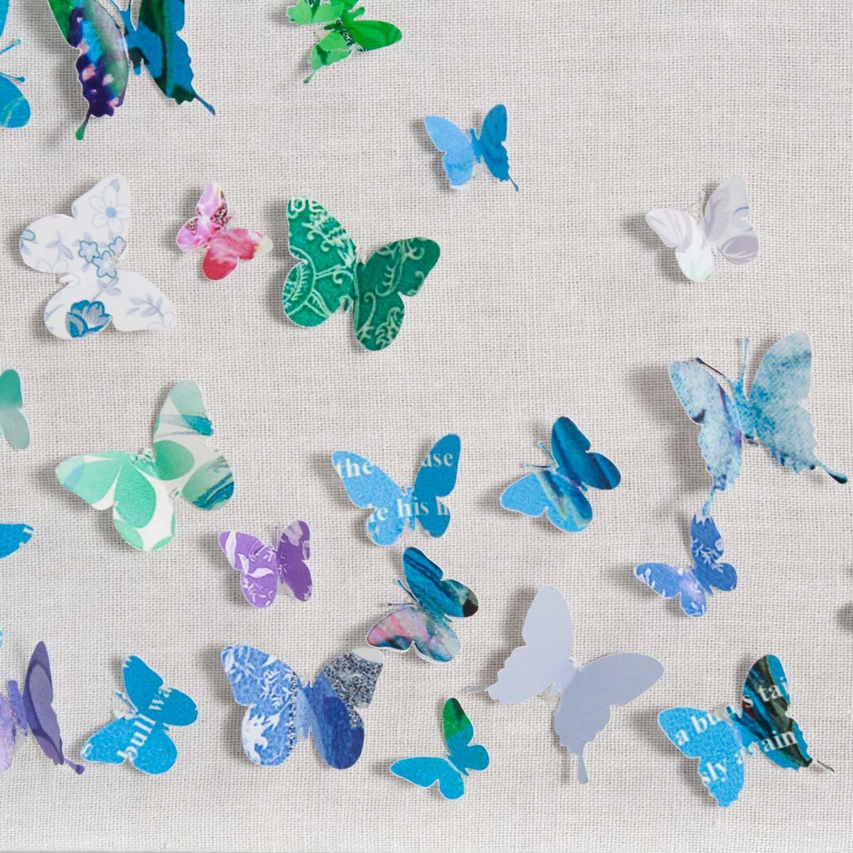 Yardwe 100 Pcs Wall Decals Sheer Butterflies Decor