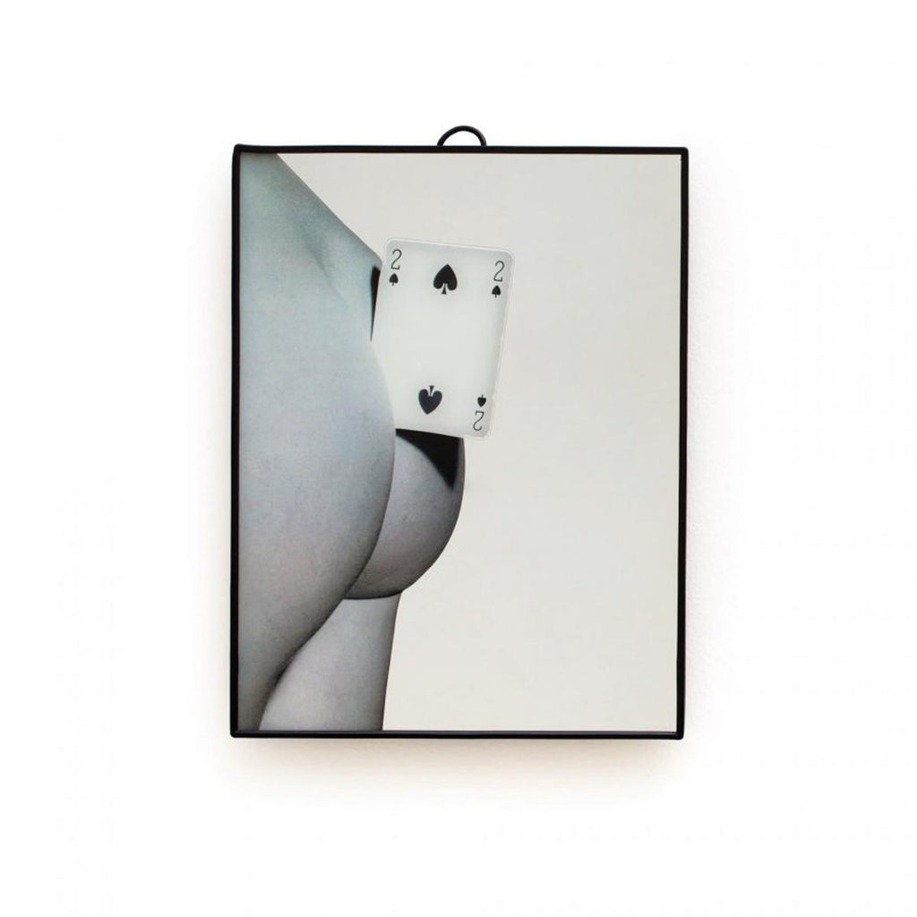 Toiletpaper Mirror - Two Of Spades by Seletti